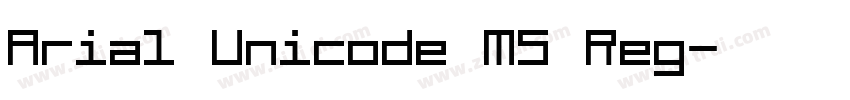 Arial Unicode MS Reg字体转换